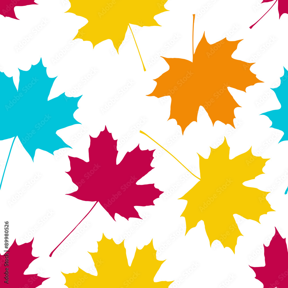Autumn fall. Seamless pattern with maple leaves. Autumn fall. Seamless pattern with maple leaves.
