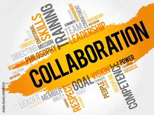 COLLABORATION word cloud, business concept