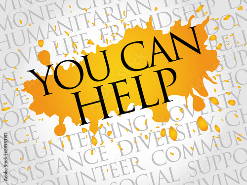 You can help word cloud concept