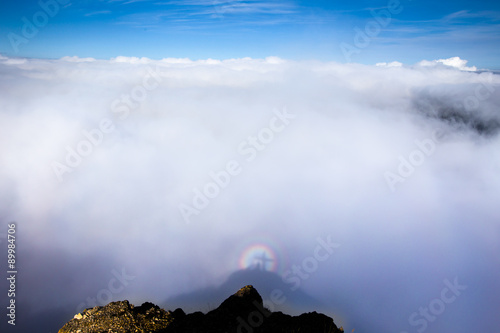 Spectre de Brocken en montagne