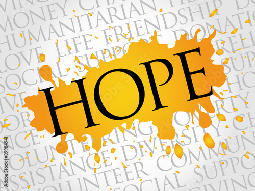 Hope word cloud concept