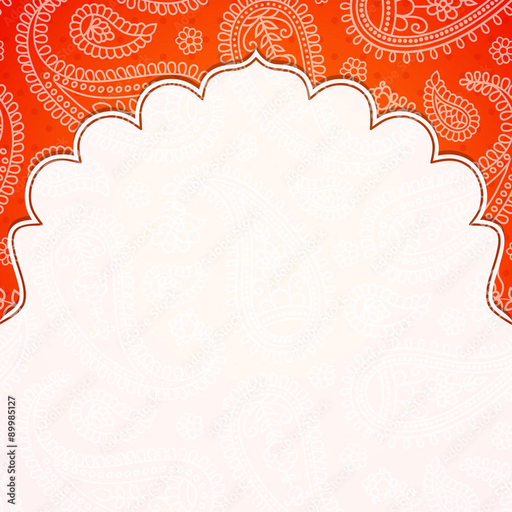 Obraz premium Frame in the Indian style