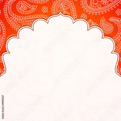 Frame in the Indian style