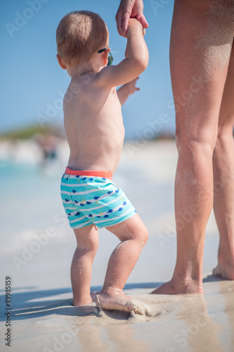Beach Baby and Mom