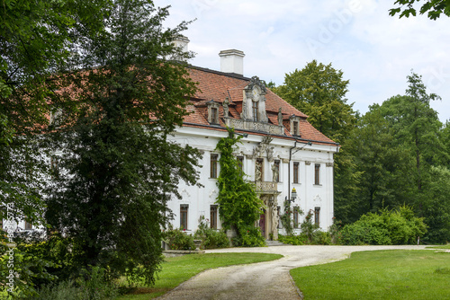 The palace in Kraskow. Lower Silesia, Poland