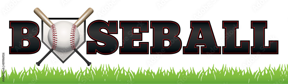 Baseball Word Art Illustration Stock Vector | Adobe Stock