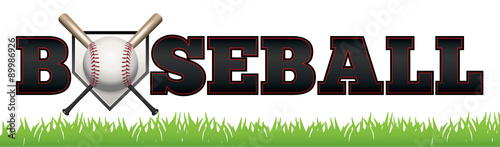 Baseball Word Art Illustration