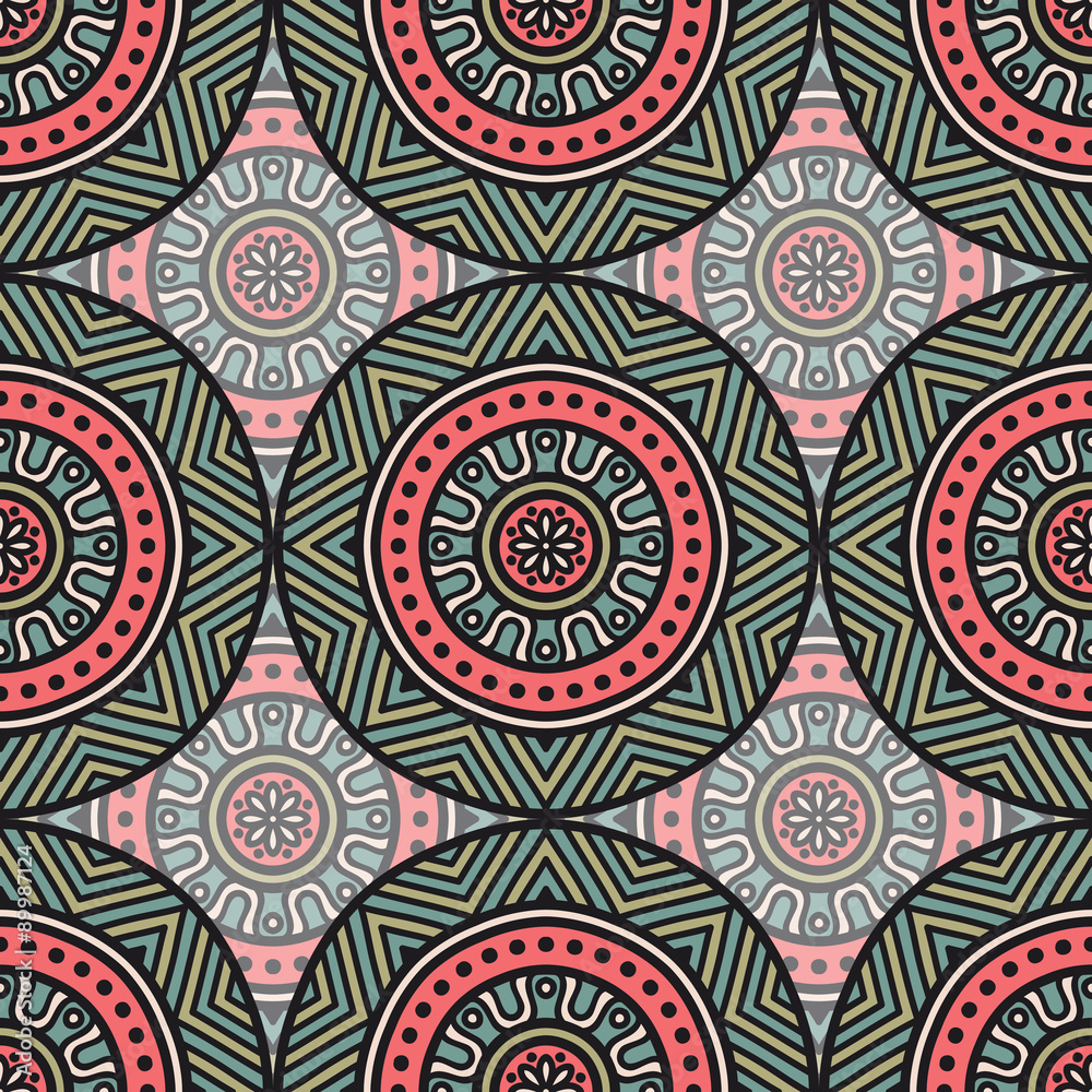 Ethnic floral seamless pattern Ethnic floral seamless pattern