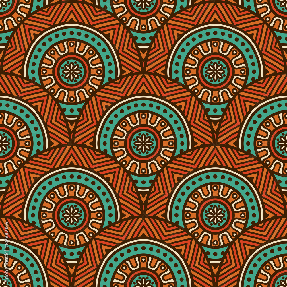 Ethnic floral seamless pattern Ethnic floral seamless pattern