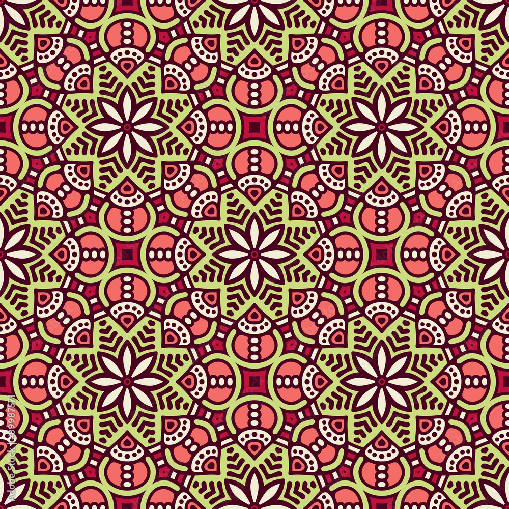 Ethnic floral seamless pattern Ethnic floral seamless pattern