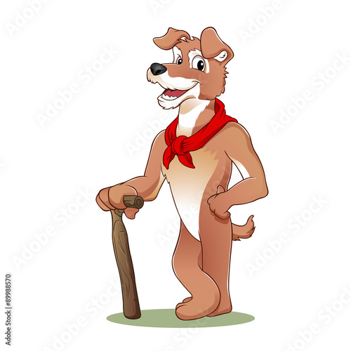 dog walker.Vector Design EPS 