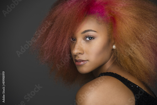 Orange and Pink Hair