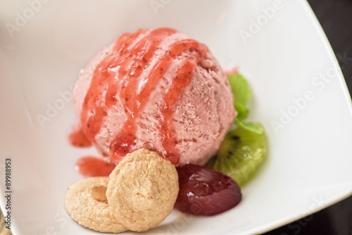 Fruit ice cream