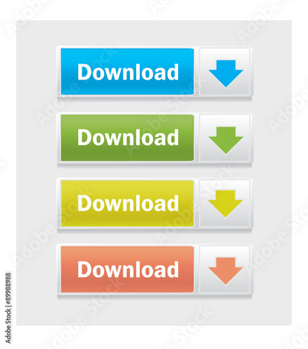 Vector Web interface buttons. Download.