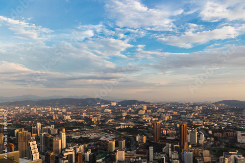 evening clouds over Kuala Lumpur city centre