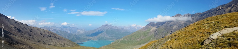 Panorama en vanoise dans les alpes