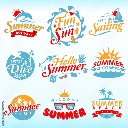 Summer Design Elements