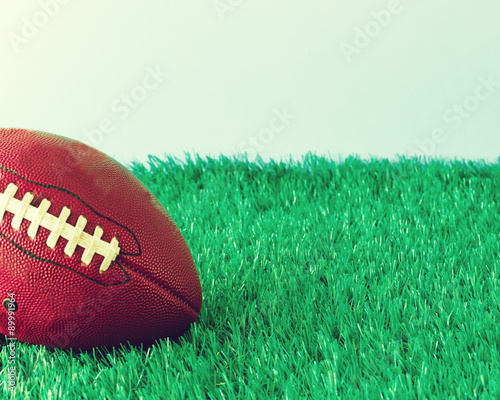 Tela Vintage football over grass