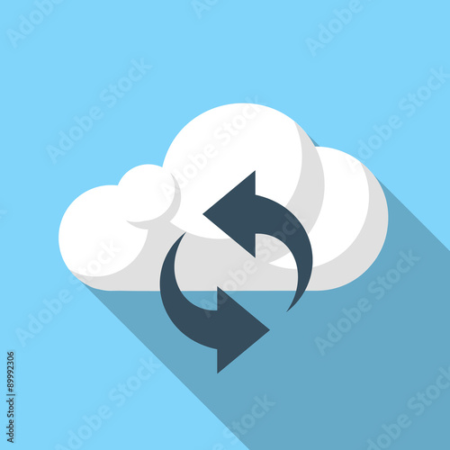 Vector cloud sync icon