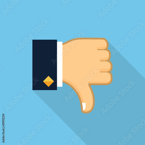 Vector thumb down icon
