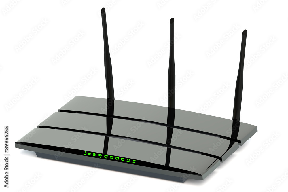 Modern wireless internet router Modern wireless internet router