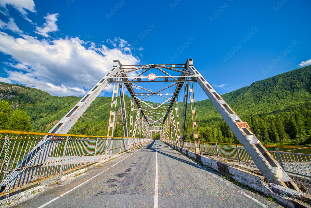 Historical bridge over the river
