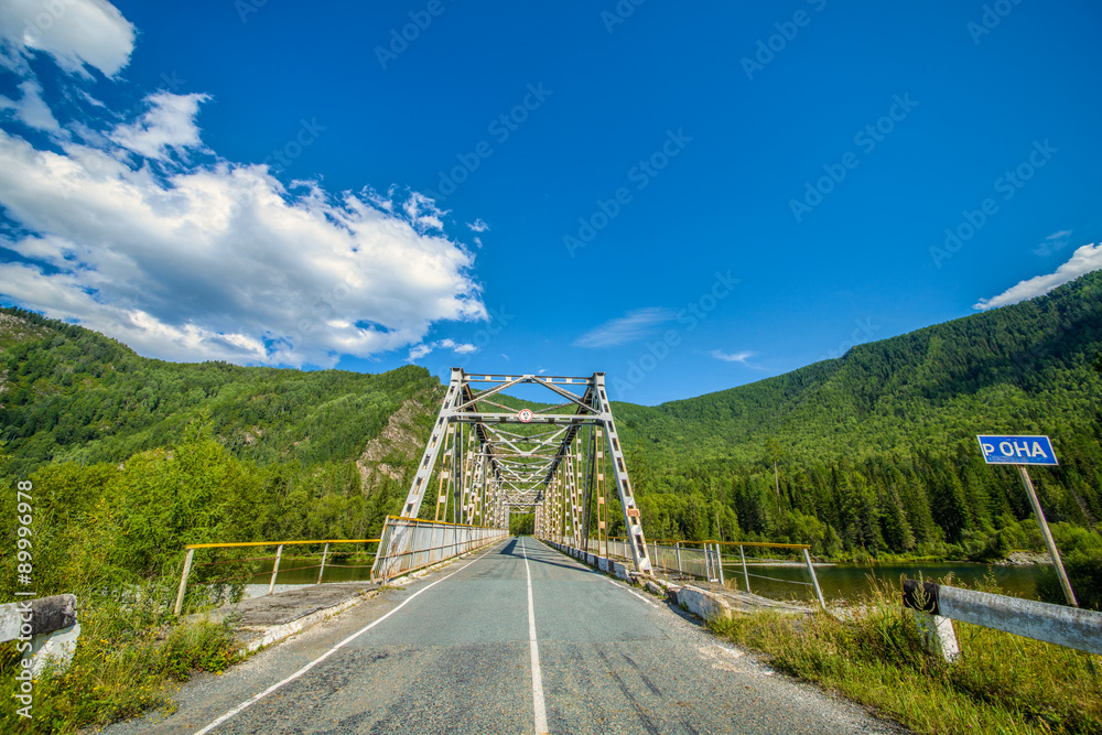 Fototapeta premium Historical bridge over the river 