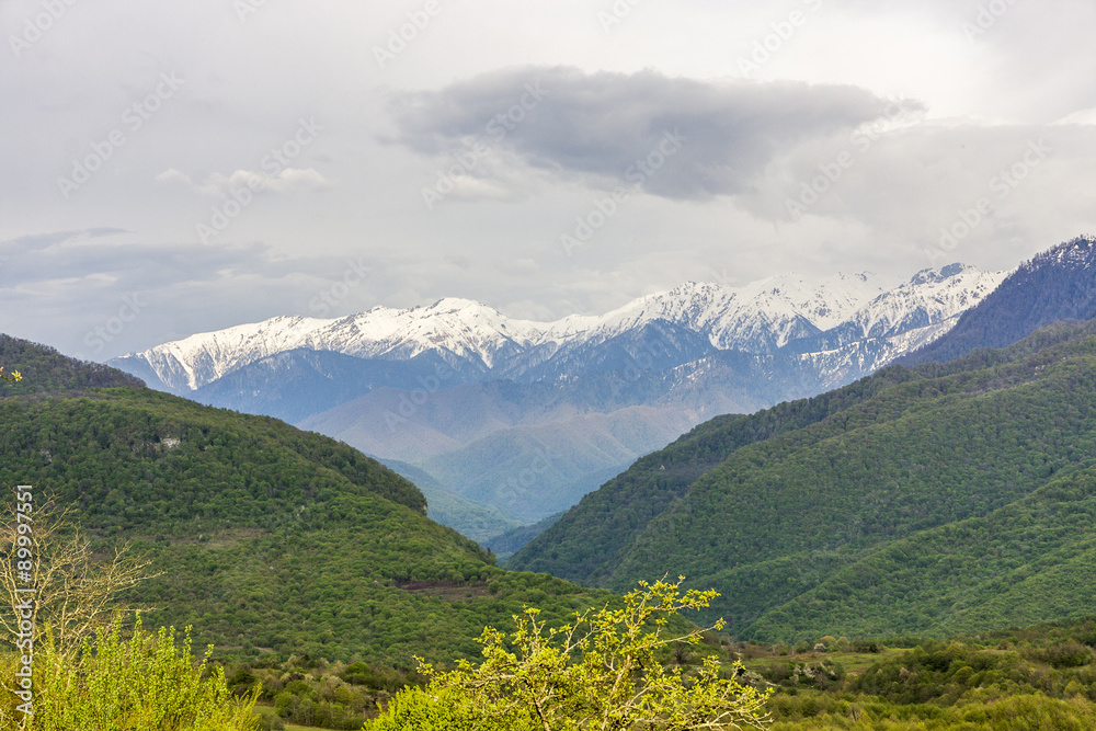 mountains in Abkhazia