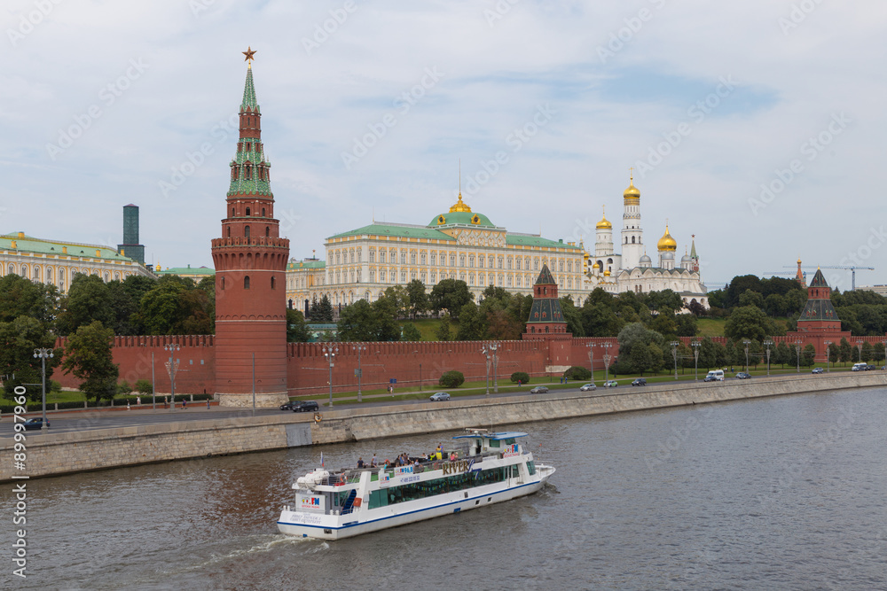Blick auf Kreml Burg in Moskau, Russland
