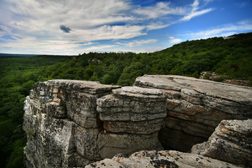Fotobehang Natuurpark Rotsen bij Minnewaska State Park  © FashionStock