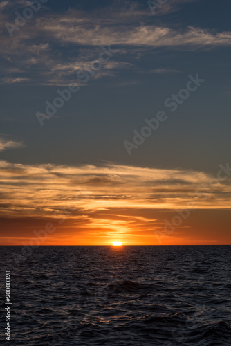 Sailing Buenos Aires  Argentina. Beautiful Sunset at Rio de la p © diegocardini