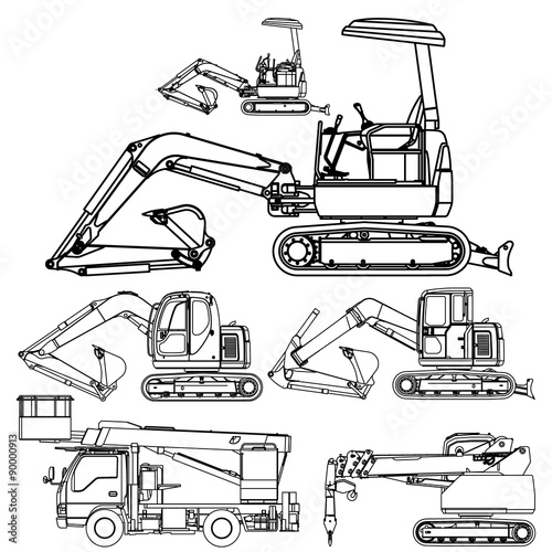 Excavator set
