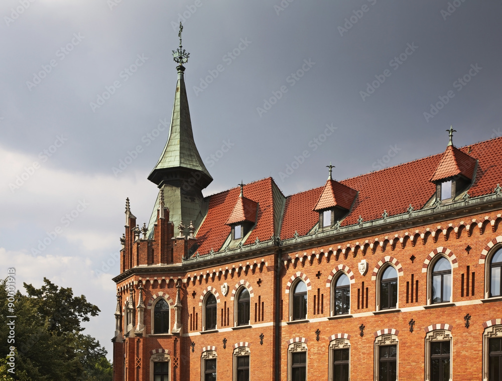 Old building in Krakow. Poland 
