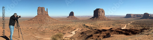 Photographer in Monument valley