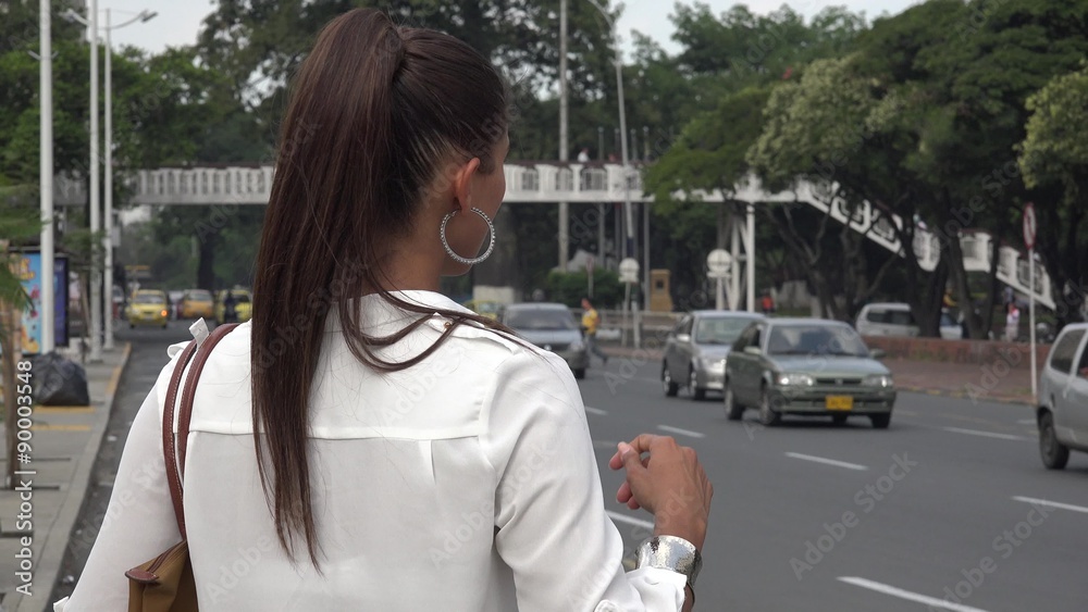 Hailing Taxi Cab, Commuter Hailing Taxi Cab, Commuter