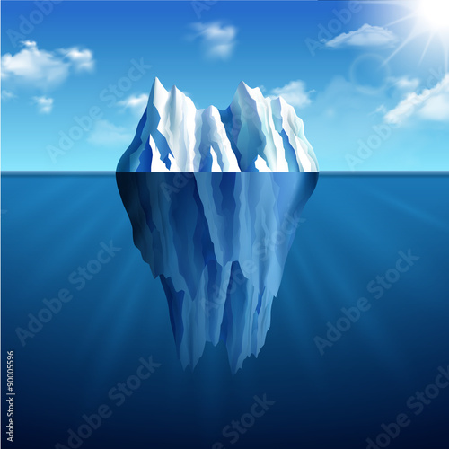 Iceberg Landscape Illustration