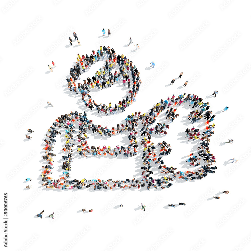 group people shape man isolated group people shape man isolated