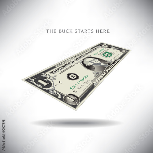 The buck starts here whimsical background