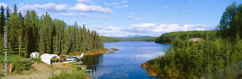 Seaplane on Talkeetna Lake, Alaska