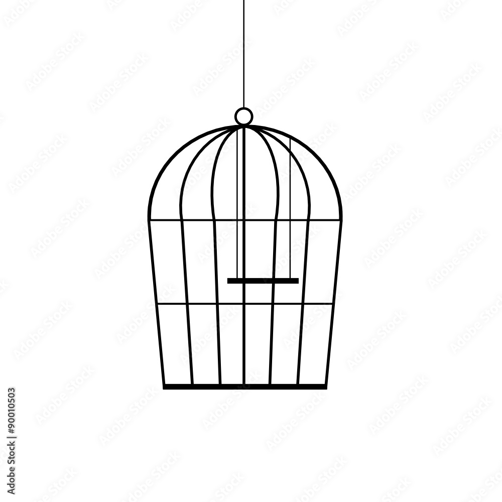 birdcage black vector