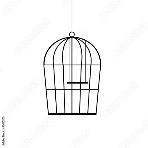 birdcage black vector