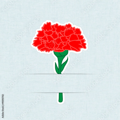 Flower Card Carnation