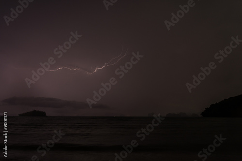 Lightning in Phang Nga National Park