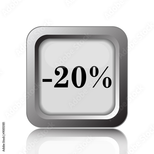 20 percent discount icon