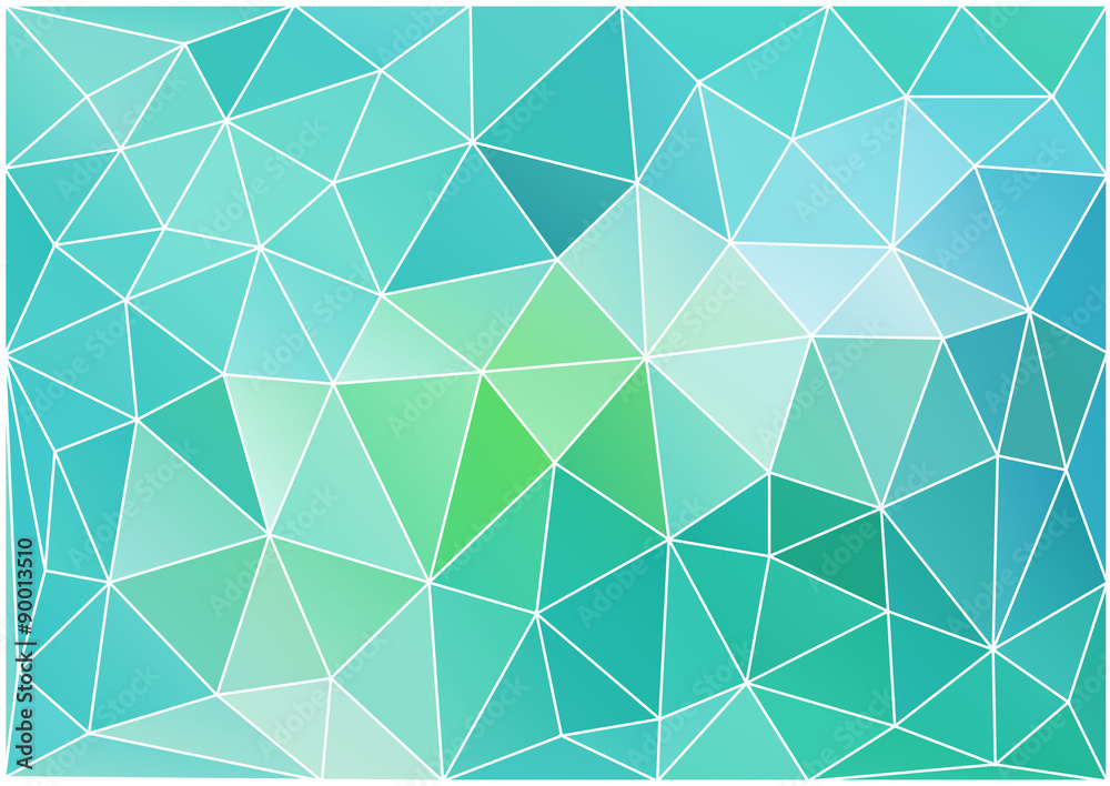 abstract teal low poly background, vector abstract teal low poly background, vector