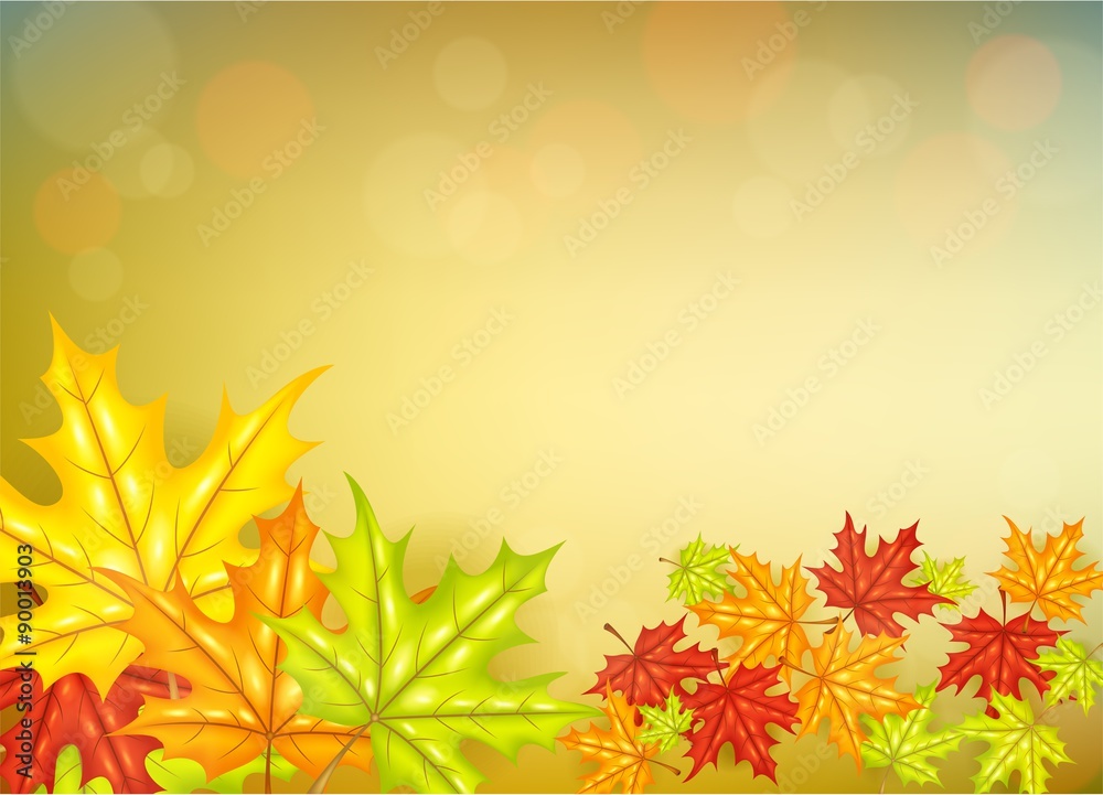 Autumn leafs background
