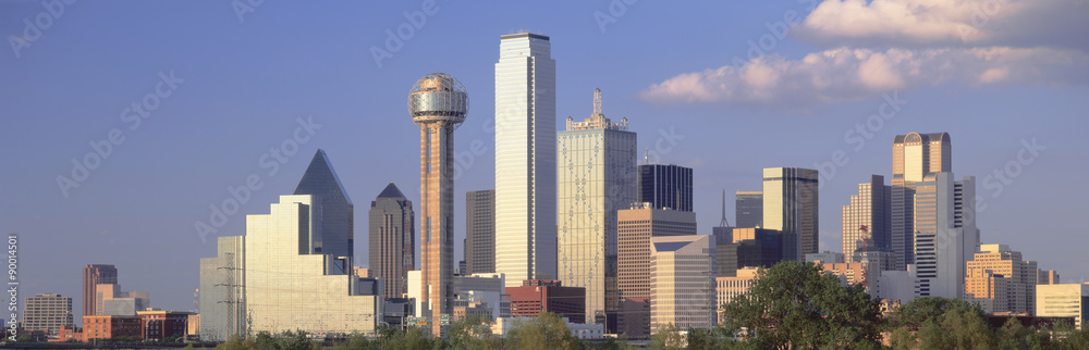 Reunion Tower, Dallas, Sunset, Texas - obrazy, fototapety, plakaty 