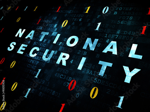 Privacy concept: National Security on Digital background