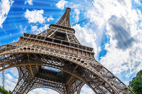Eiffelturm - Weitwinkel Aufnahme