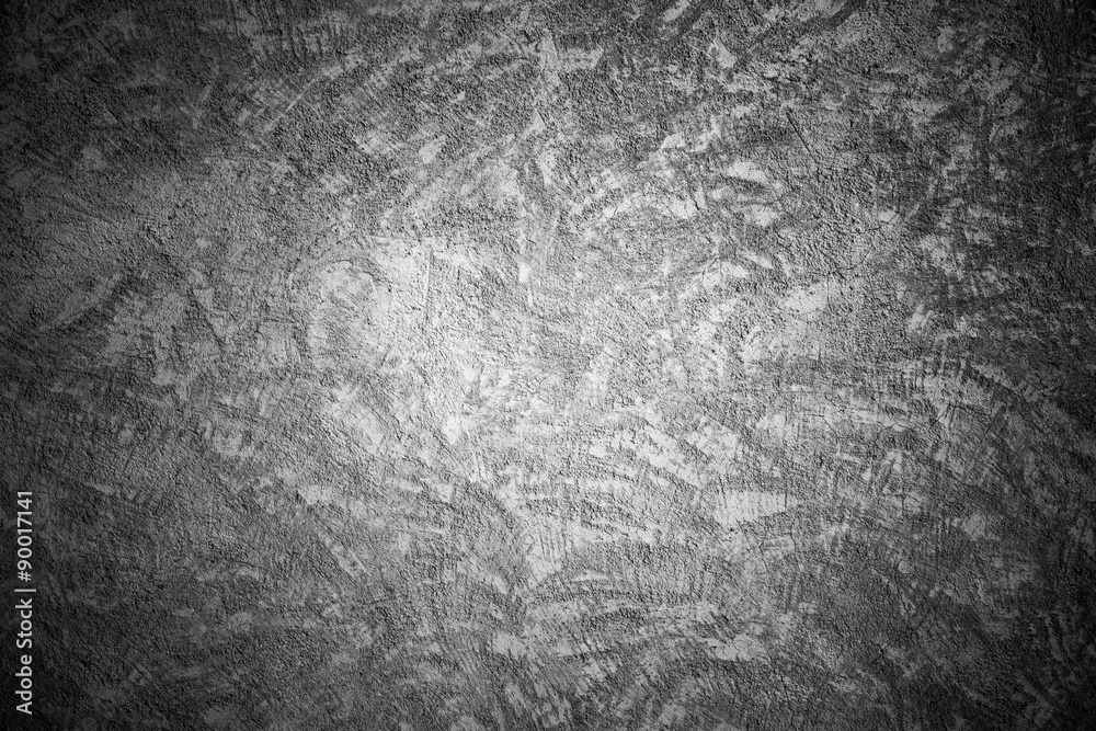 Fototapeta premium Closeup dark concrete wall texture with plaster